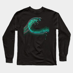 Great Wave for Electronic Musician and Synthesizer player Long Sleeve T-Shirt